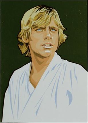 Star Wars Galaxy: Series 5 (Foil Subset) card 8-C Luke Skywalker Gold Foil 1/770