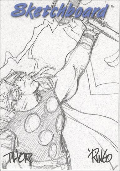 Marvel Creators Collection '98 (Sketchboard Subset) card 7-D Thor (White)