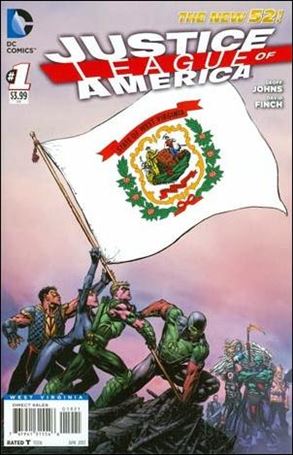 Justice League of America (2013)  issue 1-NX West Virginia State Flag Cover
