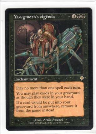 Magic the Gathering: Invasion (Base Set) card 135 Yawgmoth's Agenda