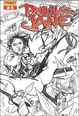 Painkiller Jane (2006) issue 3-E Lee Moder Sketch Cover 1:20