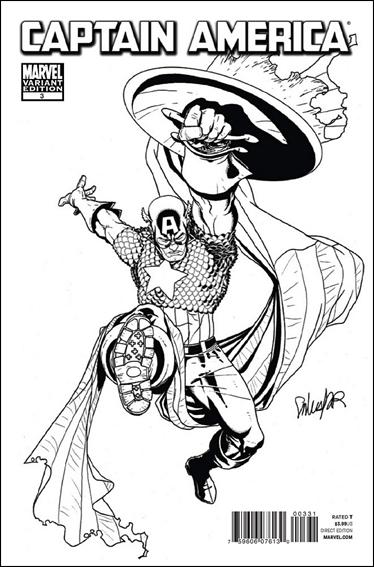 Captain America (2011) issue 3-C Salvador Larroca 1:52 Sketch "Architects" Cover