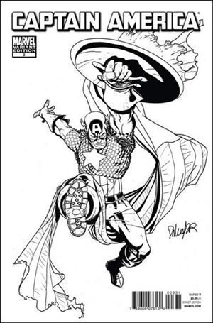 Captain America (2011) issue 3-C Salvador Larroca 1:52 Sketch 