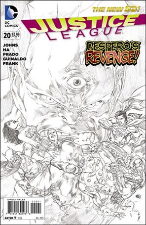 Justice League (2011) issue 20-E Ivan Reis 1:100 Sketch Cover