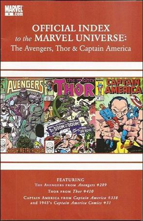 Avengers, Thor & Captain America: Official Index to the Marvel Universe issue 9