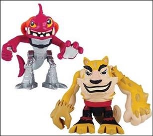 Teenage Mutant Ninja Turtles: Half-Shell Heroes figure 9-B Dogpound & Fishface (Loose)
