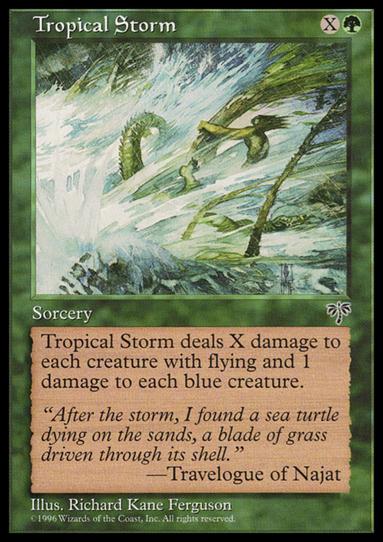 Magic the Gathering: Mirage (Base Set) card 246 Tropical Storm