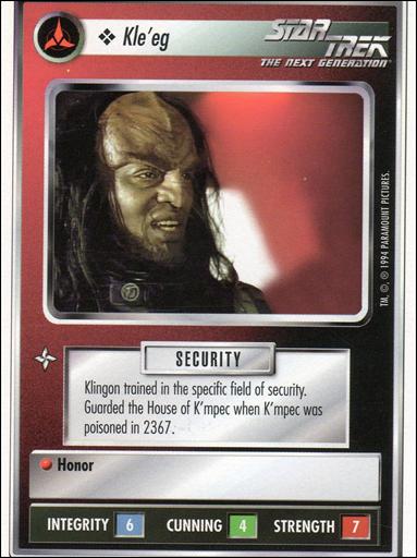 Star Trek: Premiere Unlimited (Base Set) card 267 Kle’eg  