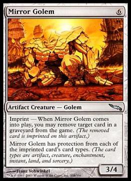 Magic the Gathering: Mirrodin (Base Set) card 208 Mirror Golem