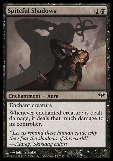 Magic the Gathering: Dark Ascension (Base Set) card 75 Spiteful Shadows