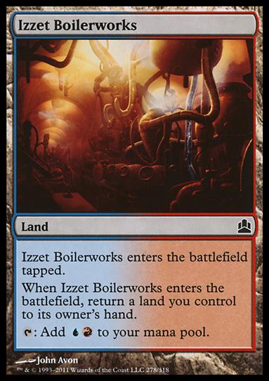 Magic the Gathering: Commander (Base Set) card 278 Izzet Boilerworks
