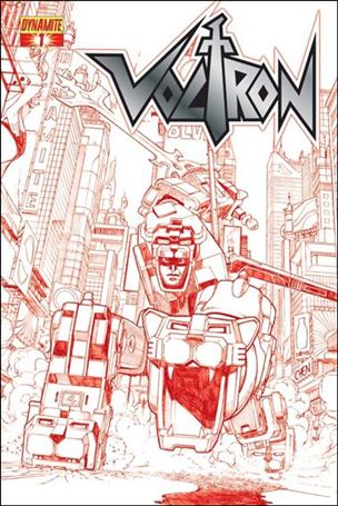 Voltron (2011) issue 1-G Sean Chen 1:25 Fiery Red Cover