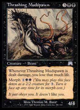 Magic the Gathering: Onslaught (Base Set) card 177 Thrashing Mudspawn