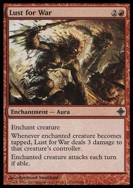 Magic the Gathering: Rise of the Eldrazi (Base Set) card 157 Lust for War