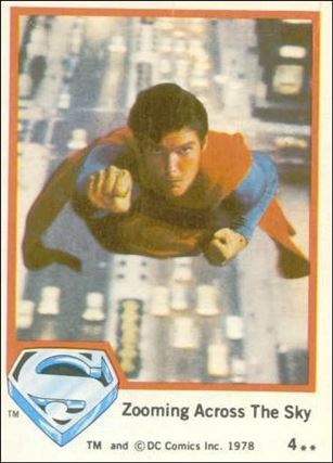 Superman (Movie) Series 1 (Base Set) card 4 Zooming Across The Sky