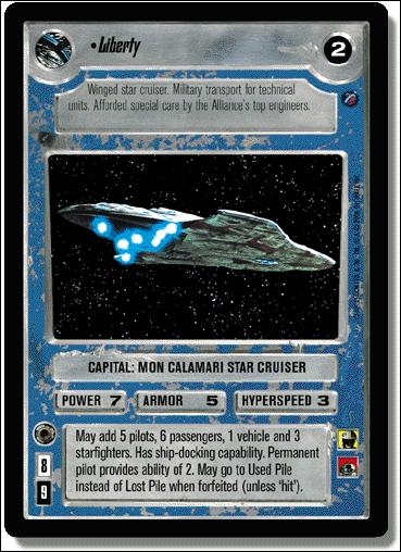 Star Wars: Death Star II Limited (Base Set) card 156 Liberty