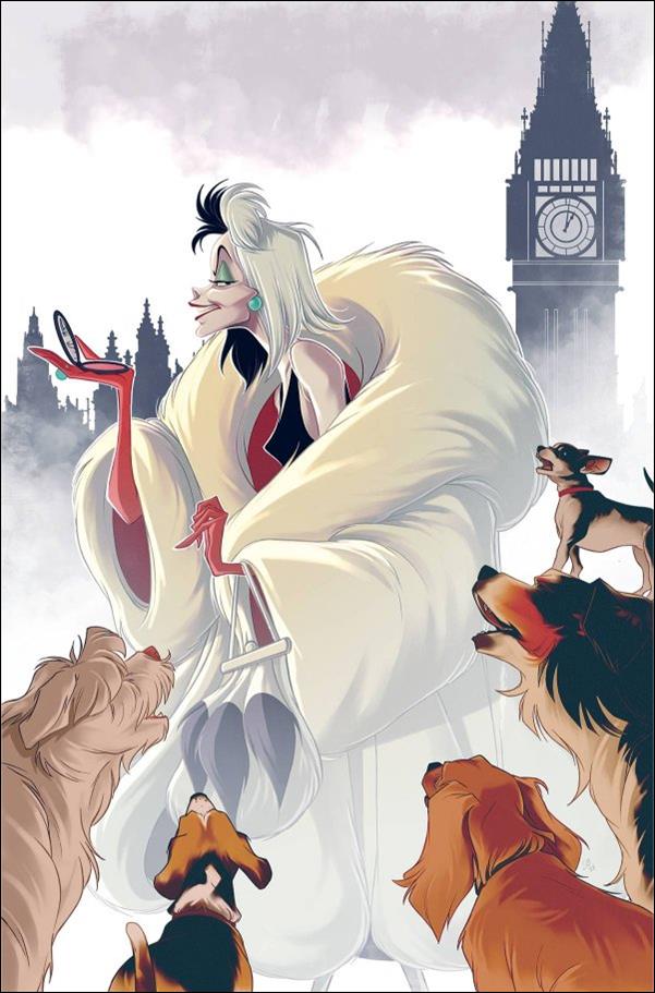 Disney Villains: Cruella De Vil issue 1-I Sweeney Boo 1:25 Virgin Cover