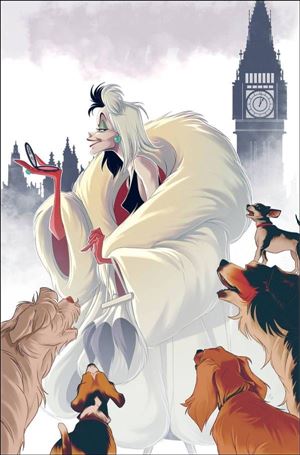 Disney Villains: Cruella De Vil issue 1-I Sweeney Boo 1:25 Virgin Cover