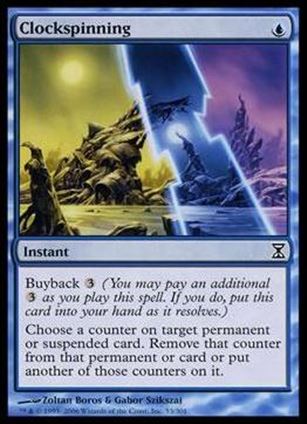 Magic the Gathering: Time Spiral (Base Set) card 53 Clockspinning