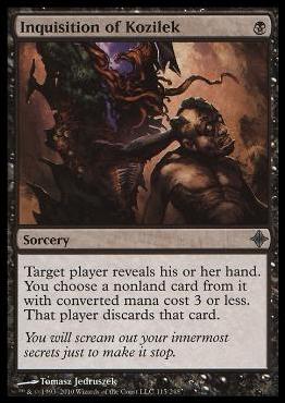Magic the Gathering: Rise of the Eldrazi (Base Set) card 115 Inquisition of Kozilek