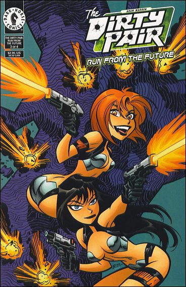 Dirty Pair: Run from the Future issue 3 Bruce Timm Cover