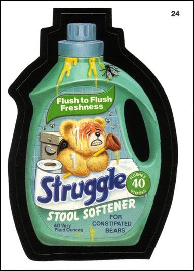 Wacky Packages All-New: Series 1 (Base Set) card 24 Struggle