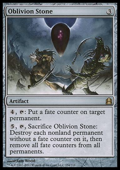 Magic the Gathering: Commander (Base Set) card 254 Oblivion Stone