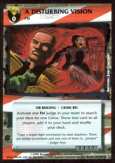 Dredd: The Card Game card 66 A Disturbing Vision