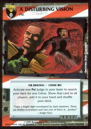 Dredd: The Card Game card 66 A Disturbing Vision