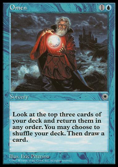 Magic the Gathering: Portal (Base Set) card 62 Omen