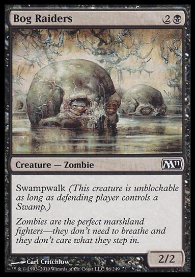 Magic the Gathering: 2011 Core Set (Base Set) card 86 Bog Raiders