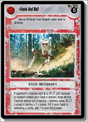 Star Wars: Endor Limited (Base Set) card 140 Ewok And Roll
