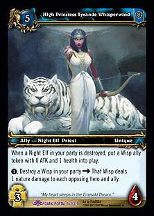 World of Warcraft: Through the Dark Portal (Base Set) card 167 High Priestess Tyrande Whisperwind