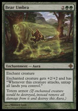 Magic the Gathering: Rise of the Eldrazi (Base Set) card 177 Bear Umbra