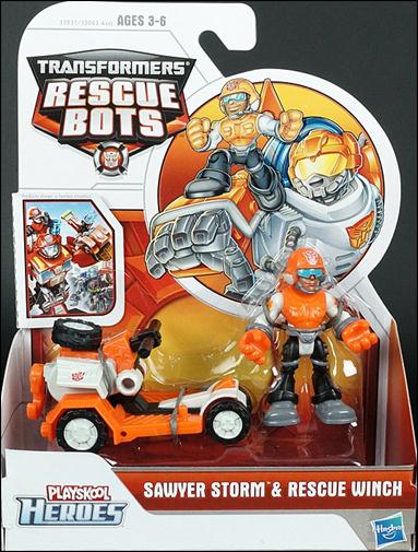 Transformers Rescue Bots figure 5 Sawyer Storm and Rescue Winch