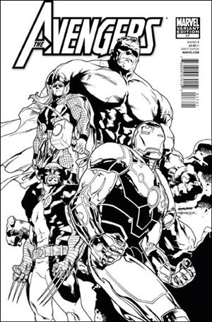 Avengers (2010) issue 17-C Stuart Immonen 1:52 Sketch 