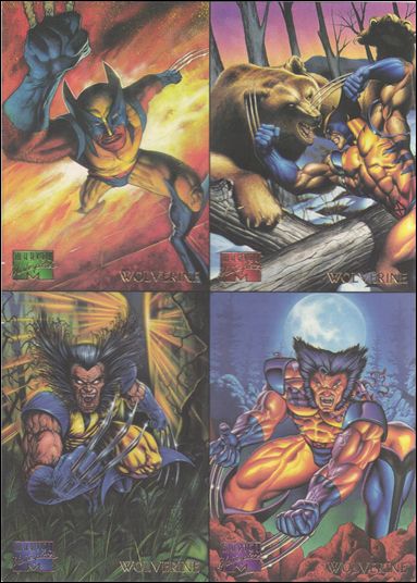 1995 Marvel Masterpieces (Promo) card nn 4-Card Promo Sheet