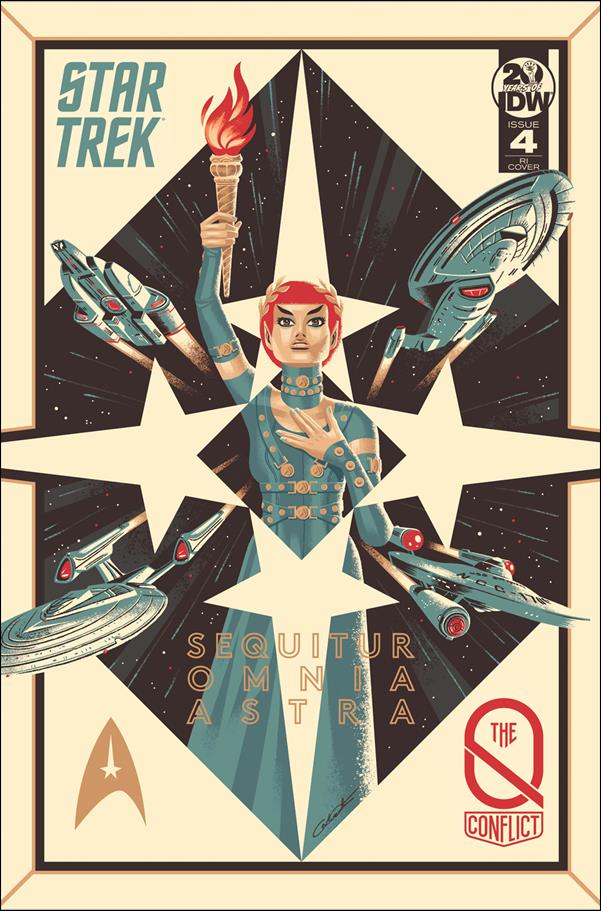 Star Trek: The Q Conflict issue 4-C George Caltsoudas 1:10 Cover
