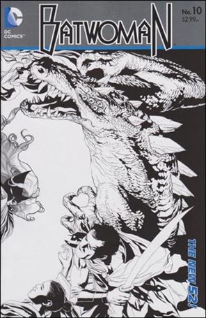 Batwoman (2011) issue 10-B Wraparound 1:25 Black and White Cover