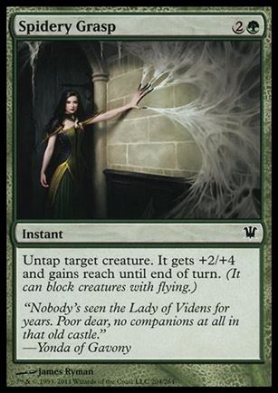 Magic the Gathering: Innistrad (Base Set) card 204 Spidery Grasp