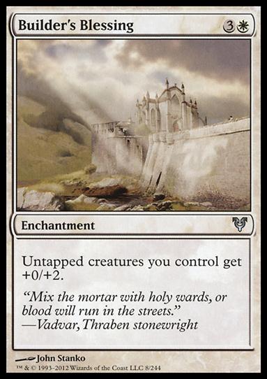 Magic the Gathering: Avacyn Restored (Base Set) card 8 Builder's Blessing