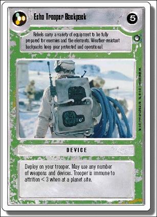 Star Wars: Hoth Revised (Base Set) card 110 Echo Trooper Backpack