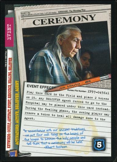 X-Files: 101361 (Base Set) card XF97-0456x1 Ceremony