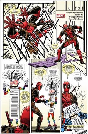 Deadpool (2016) issue 2-B Scott Koblish Secret Comic Cover