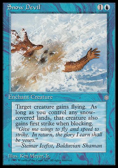 Magic the Gathering: Ice Age (Base Set) card 100 Snow Devil