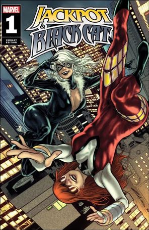 Jackpot and Black Cat issue 1-C Emilio Laiso Foil Cover