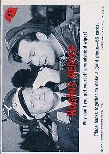 Hogan's Heroes (Base Set) card 61 Why Don't You Get Yourself a Windshield Wiper?