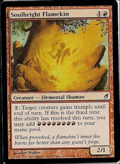 Magic the Gathering: Lorwyn (Base Set) card 190 Soulbright Flamekin