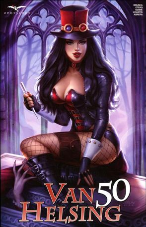 Van Helsing issue 50-C Sun Khamunaki Cover