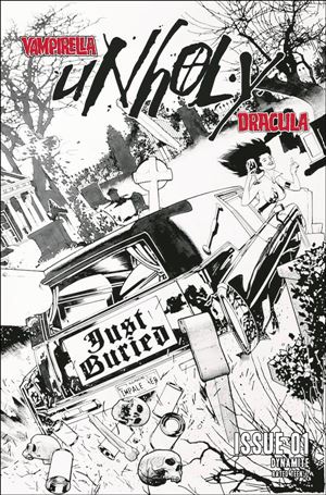 Vampirella/Dracula: Unholy issue 1-R Adam Hughes 1:21 Black & White Cover